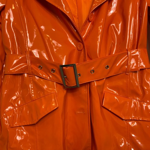 Vintage Orange Rain Coat - Picture 2 of 5